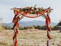 fall wedding altar